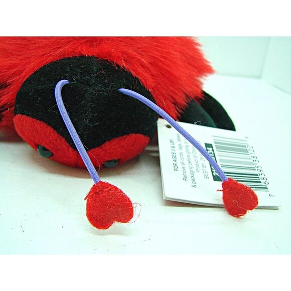 Galerie Love Bug Stuffed Animal Plush Toy Lady Bug Collectible Red Adorable 5" - Picture 7 of 11